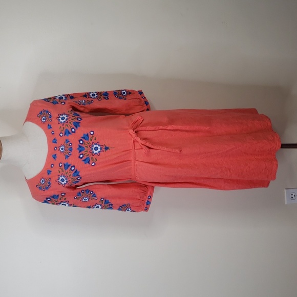 Boden Leyla Boho Embroidered Jersey Dress - Picture 2 of 5